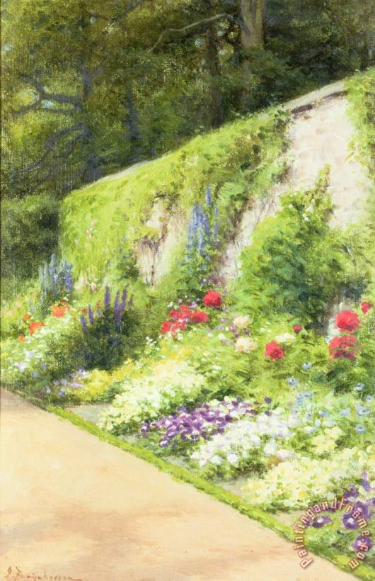 Joseph Farquharson The Artists Garden Art Painting