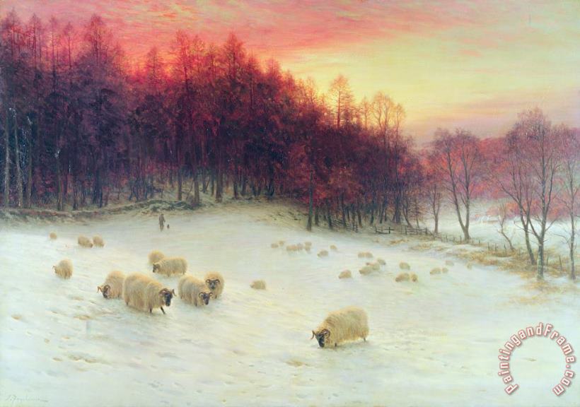 Joseph Farquharson When the West with Evening Glows Art Painting