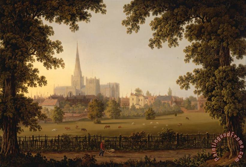 Joseph Francis Gilbert Chichester Cathedral Art Painting