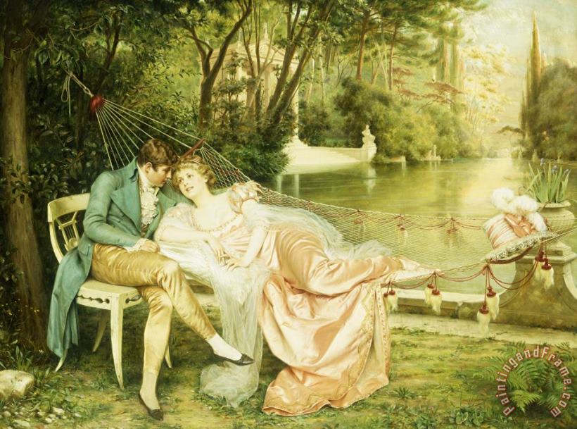 Joseph Frederick Charles Soulacroix Flirtation Art Painting