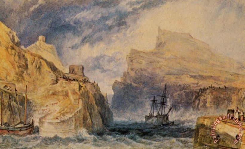 Joseph Mallord William Turner Boscastle, Cornwall Art Painting