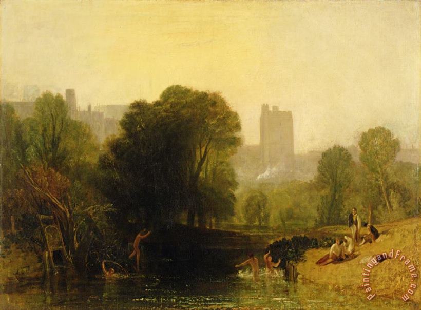 Near the Thames Lock Windsor painting - Joseph Mallord William Turner Near the Thames Lock Windsor Art Print