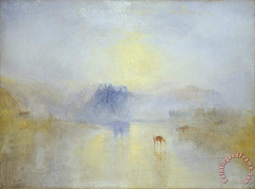 Norham Castle, Sunrise painting - Joseph Mallord William Turner Norham Castle, Sunrise Art Print