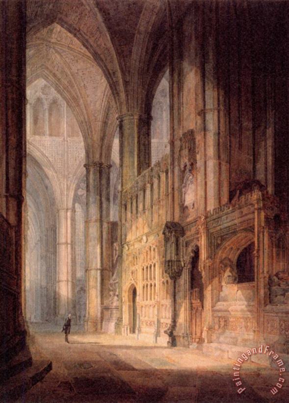 Joseph Mallord William Turner St. Erasmus in Bishop Islips Chapel, Westminster Abbey Art Painting