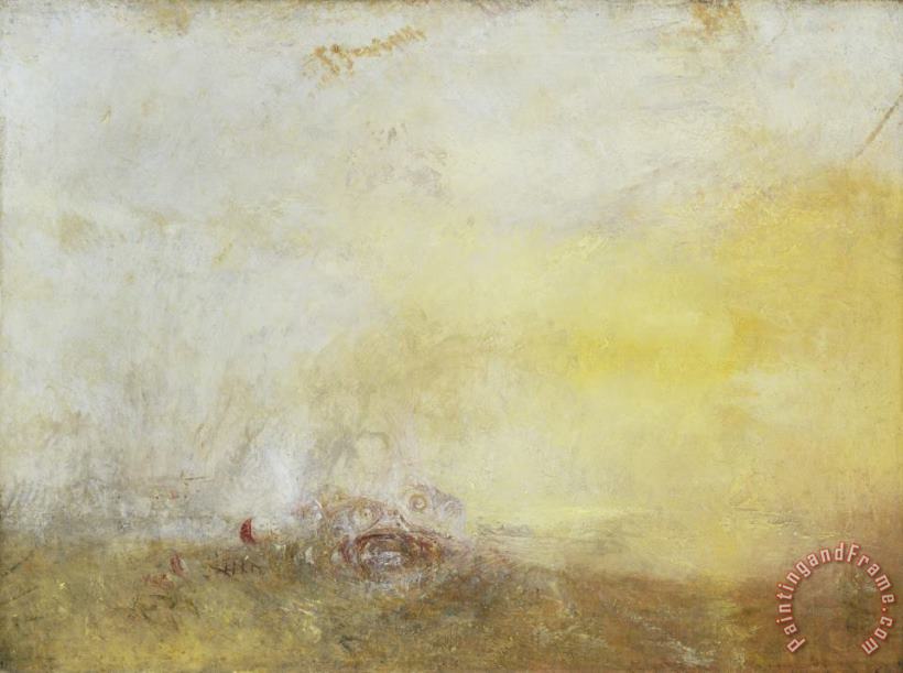 Joseph Mallord William Turner Sunrise with Sea Monsters Art Painting