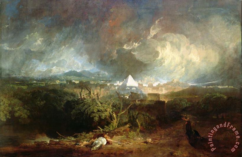The Fifth Plague of Egypt painting - Joseph Mallord William Turner The Fifth Plague of Egypt Art Print