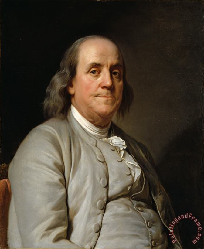 Joseph Siffred Duplessis Benjamin Franklin Art Print