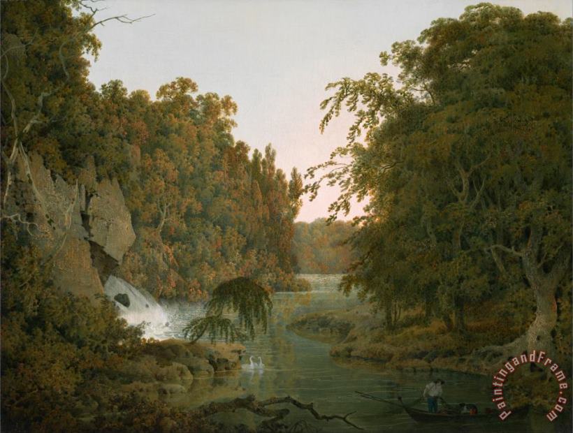Dovedale painting - Joseph Wright  Dovedale Art Print