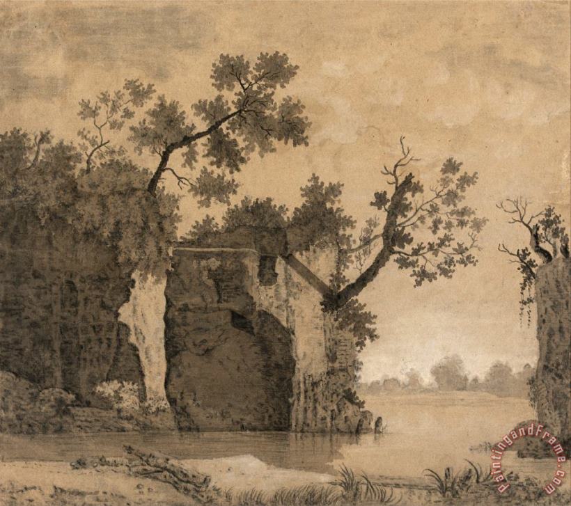 Joseph Wright  Landscape with Ruins Art Print