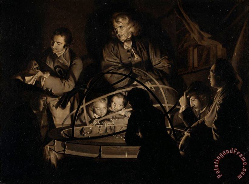 Joseph Wright  Philosopher Giving a Lecture on The Orrery Art Print