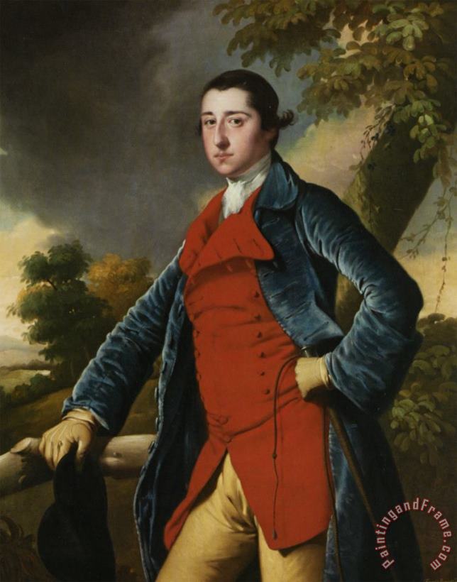Portrait of Francis Burdett painting - Joseph Wright of Derby Portrait of Francis Burdett Art Print