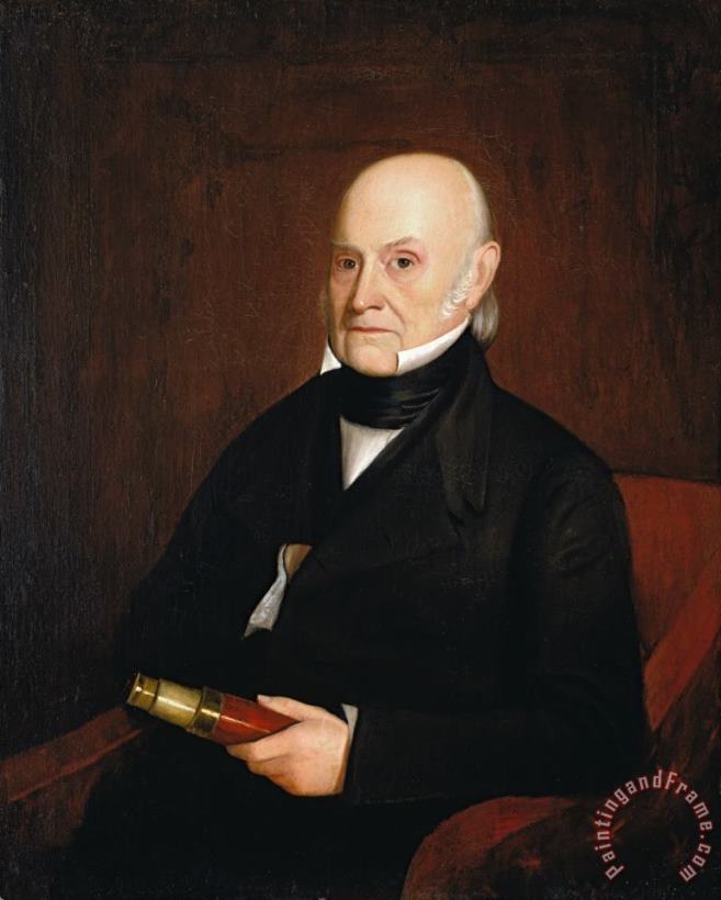 Jr. William Hudson Portrait of John Quincy Adams (1844) Art Painting