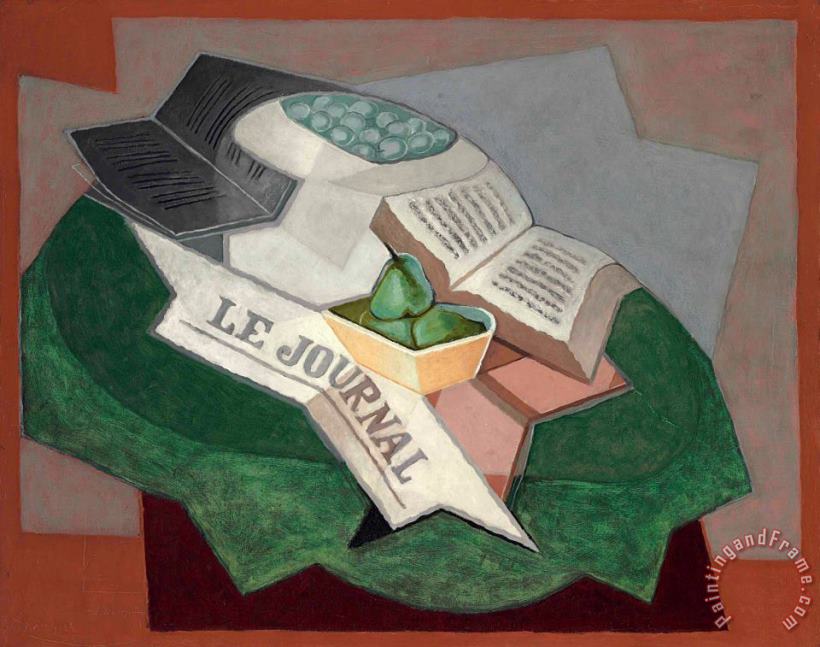 Juan Gris Le Tapis Vert, 1925 Art Painting