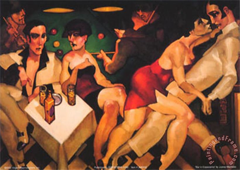 Bar in Capacabana painting - Juarez Machado Bar in Capacabana Art Print