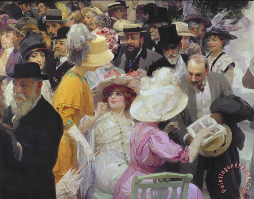 Friday at the French Artists Salon painting - Jules Alexandre Grun Friday at the French Artists Salon Art Print