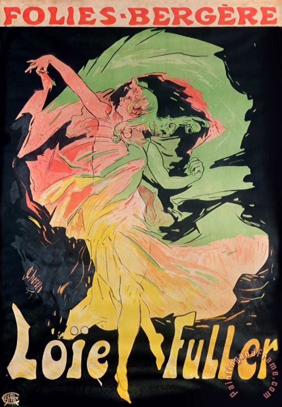 Folies Bergeres painting - Jules Cheret Folies Bergeres Art Print