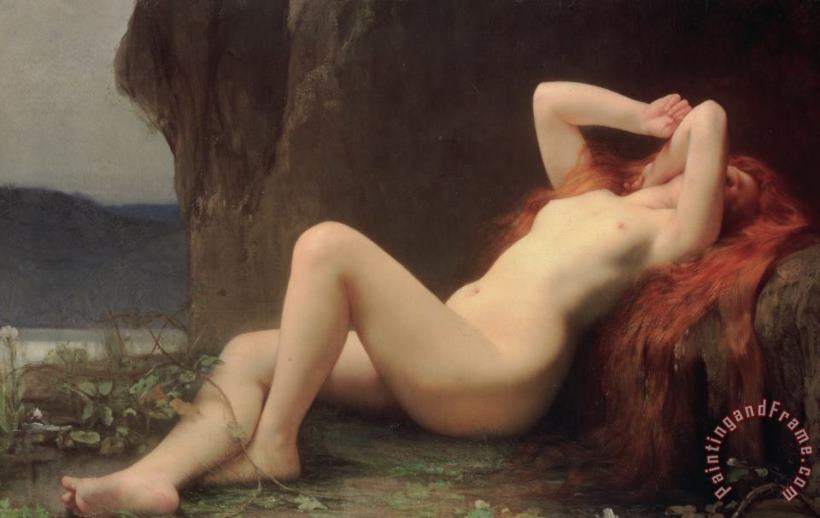 Mary Magdalene in the Cave painting - Jules Joseph Lefebvre Mary Magdalene in the Cave Art Print