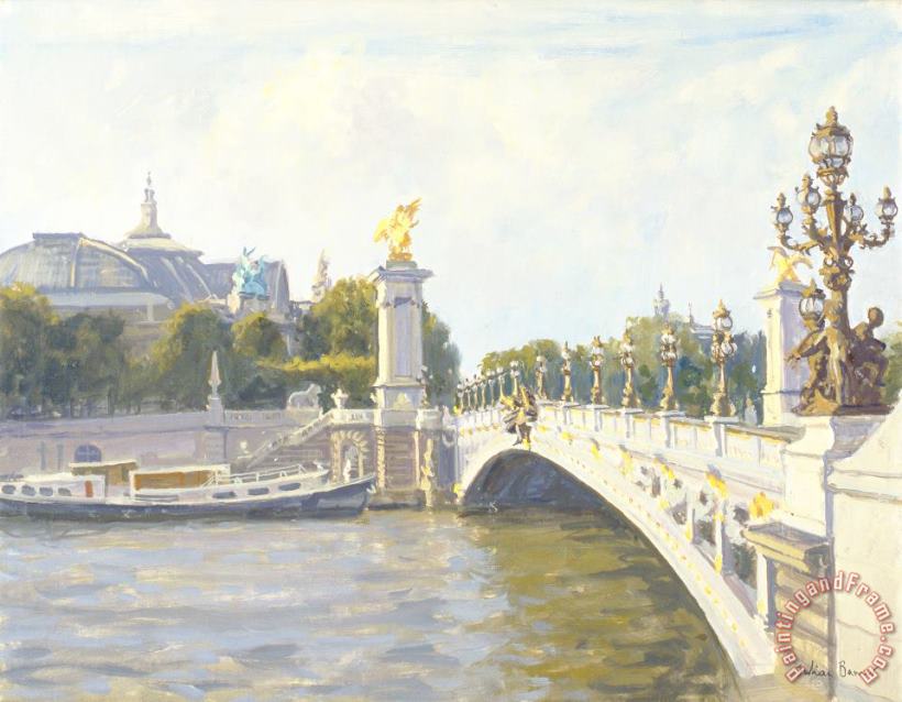 Pont Alexandre IIi painting - Julian Barrow Pont Alexandre IIi Art Print Pont Alexandre IIi painting - Julian Barrow Pont Alexandre IIi Art Print