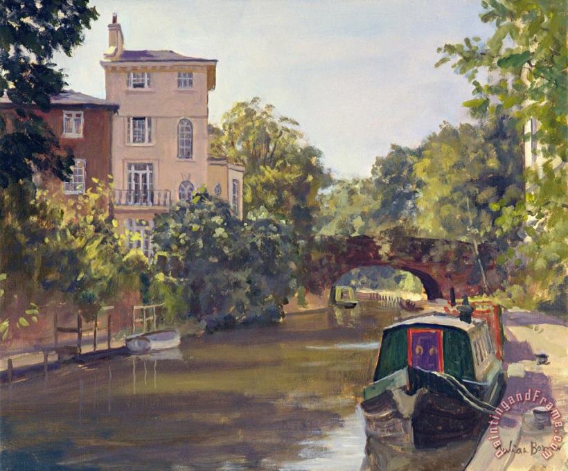Regent S Park Canal painting - Julian Barrow Regent S Park Canal Art Print