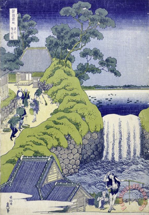 Katsushika Hokusai Aoigaoka Waterfall in The Eastern Capital Art Print