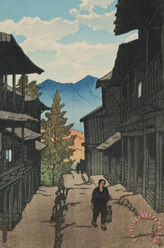 Kawase Hasui Autumn at Shiobara (shiobara Arayu No Aki), From The Series Souvenirs of Travels, First Series (tabi Miyage, Dai Isshu) Art Print