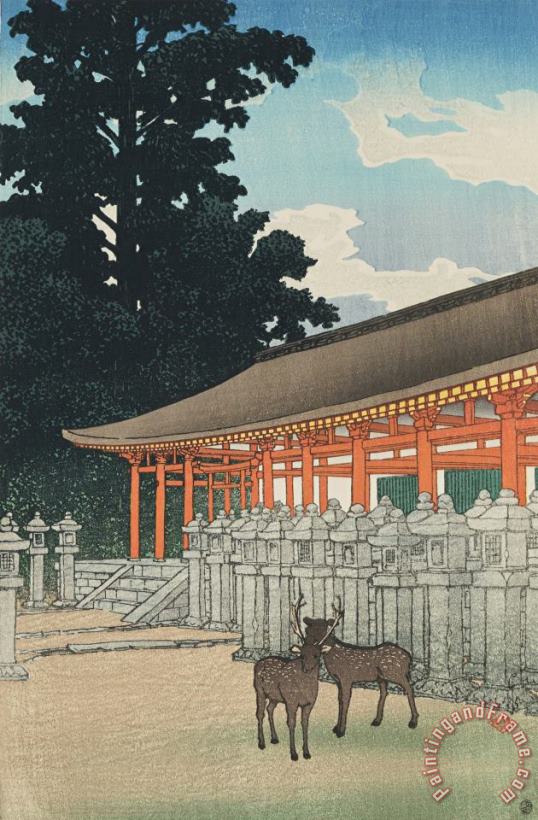 Kawase Hasui Kasuga Shrine at Nara (kasuga Jinsha), From The Series Souvenirs of Travels, Second Series (tabi Miyage, Dai Ni Shu) Art Painting