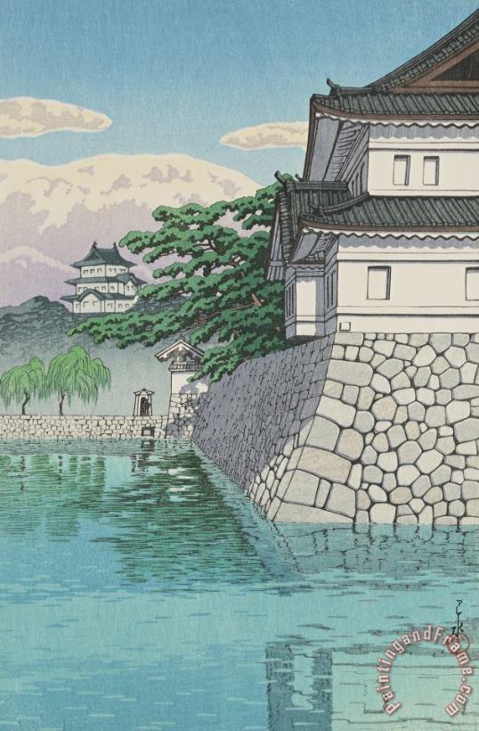 Kawase Hasui Kikyo Gate of The Palace (kikyo Mon) Art Painting