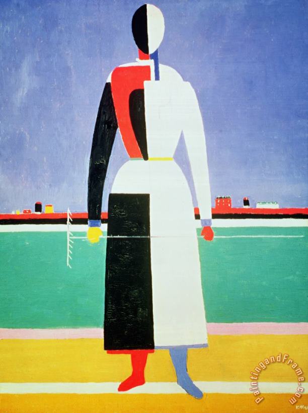 Kazimir Severinovich Malevich Woman with a Rake Art Painting