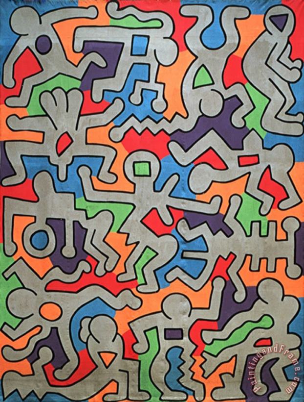 Palladium painting - Keith Haring Palladium Art Print