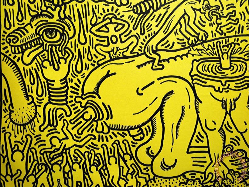 Keith Haring Pop Shop 10 Art Painting