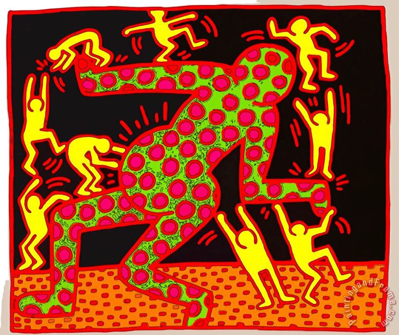Pop Shop 16 painting - Keith Haring Pop Shop 16 Art Print