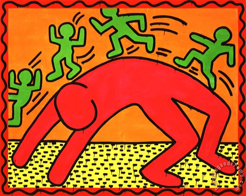 Keith Haring Untitled October 7 1982 Art Print