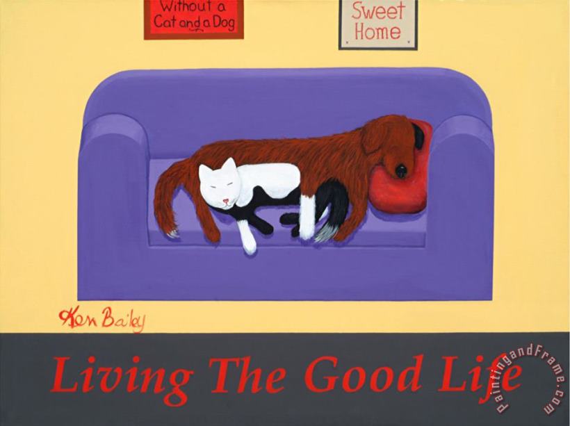 Living The Good Life painting - Ken Bailey Living The Good Life Art Print