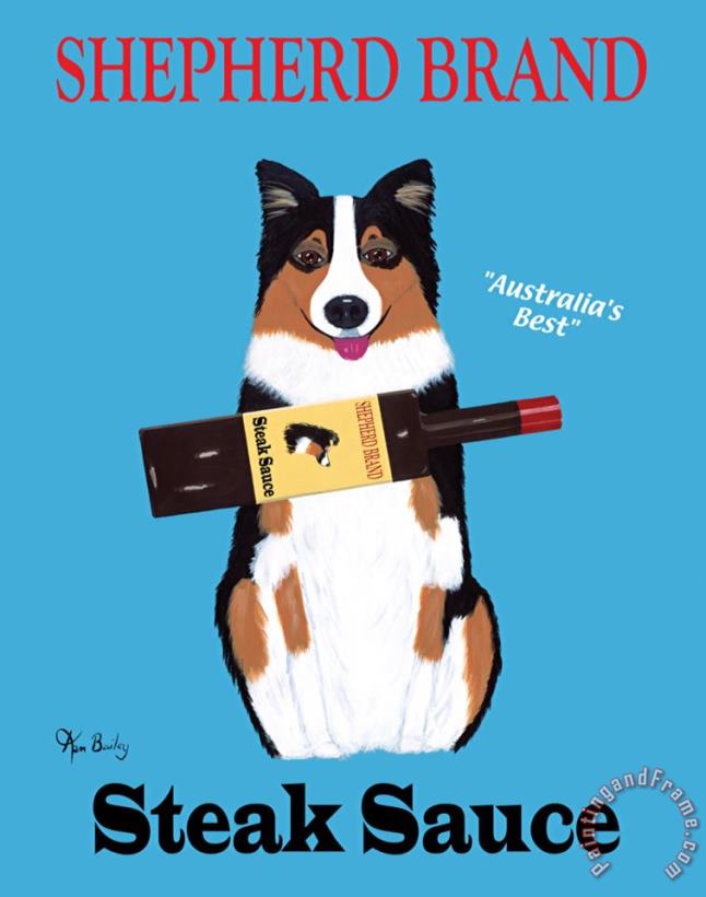 Ken Bailey Shepherd Brand Steak Sauce Art Print