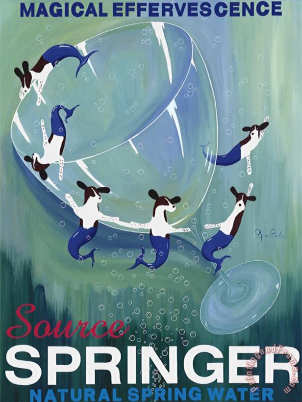 Source Springer painting - Ken Bailey Source Springer Art Print