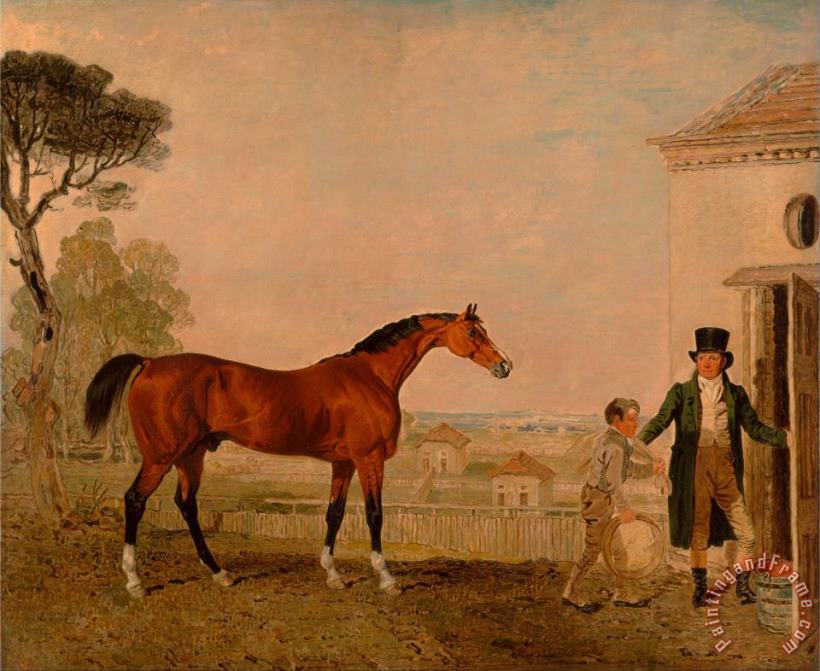 Lambert Marshall 'sultan' at The Marquess of Exeter's Stud, Burghley House Art Print