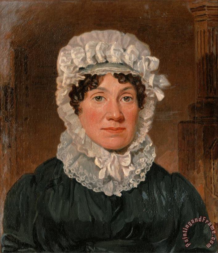 Portrait of Mrs. Ben Marshall painting - Lambert Marshall Portrait of Mrs. Ben Marshall Art Print