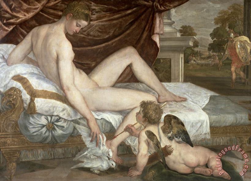Lambert Sustris Venus and Cupid Art Painting