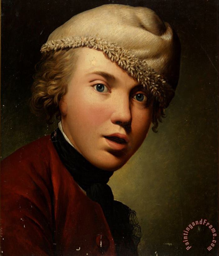Lars Hansen Copy of Jens Juels' Self Portrait As Young Art Painting