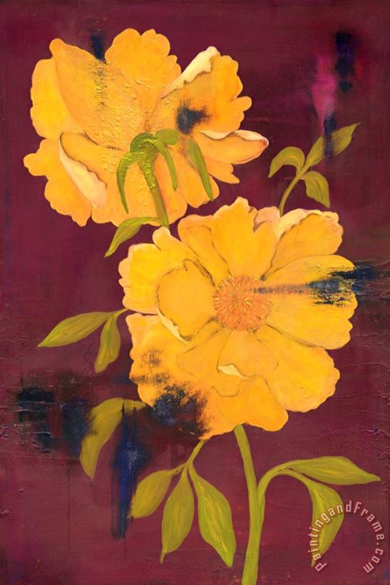 Laura Gunn Blooming Gold Art Painting