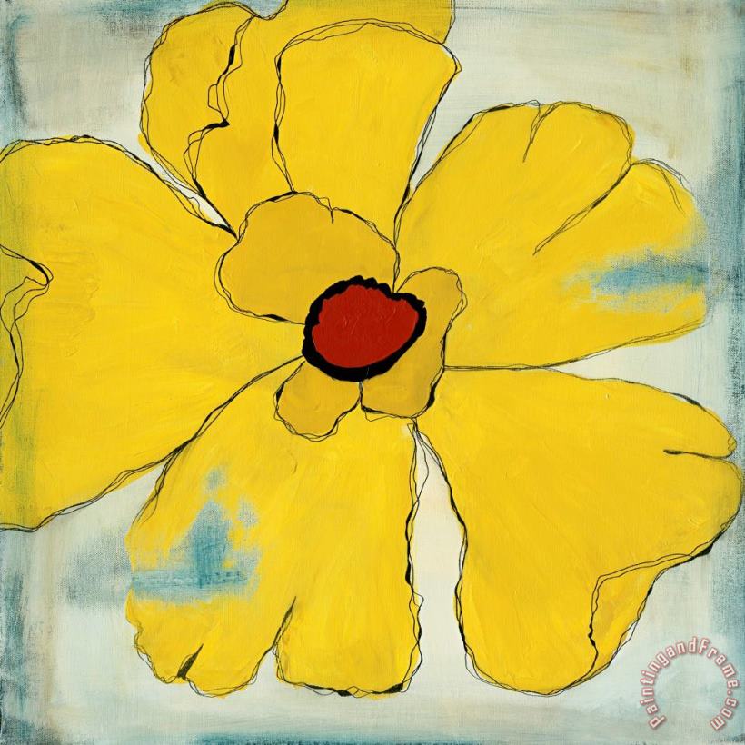 Laura Gunn Modern Flower VI Art Painting