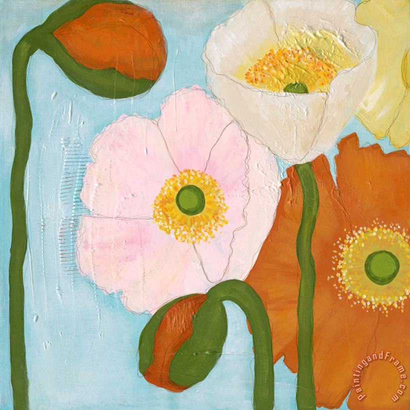 Laura Gunn Poppy Bouquet II Art Painting