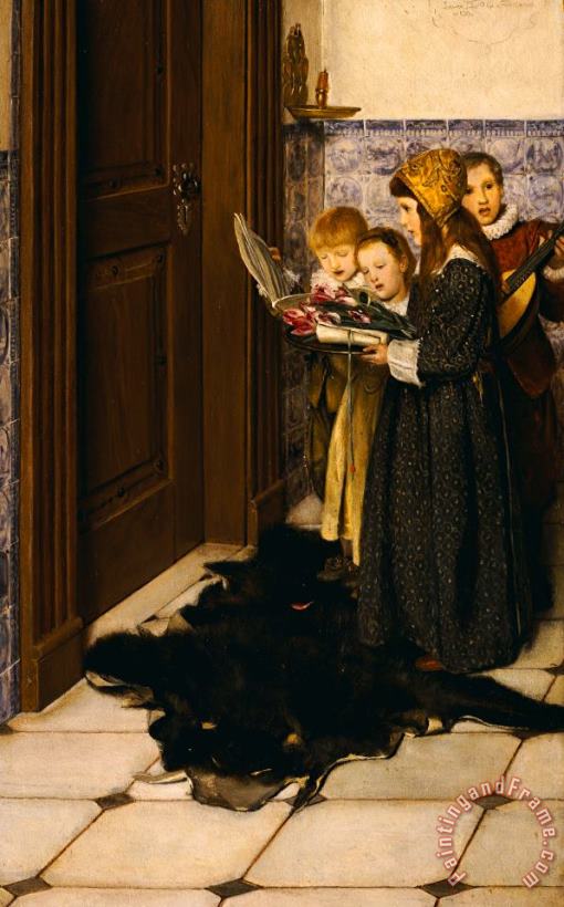 A Carol painting - Laura Theresa Alma-Tadema A Carol Art Print