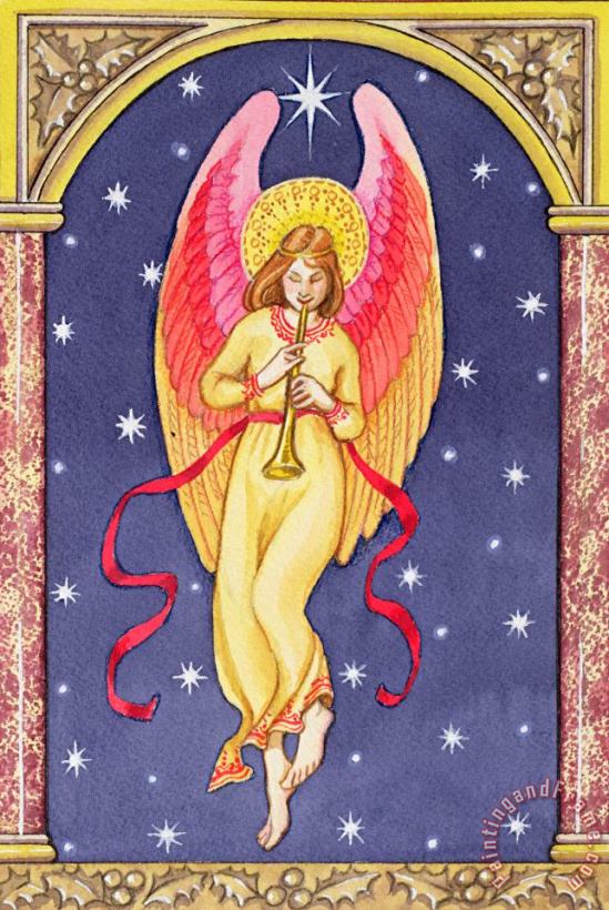 Herald Angel painting - Lavinia Hamer Herald Angel Art Print