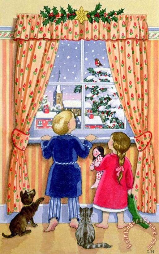 Seeing The Snow painting - Lavinia Hamer Seeing The Snow Art Print