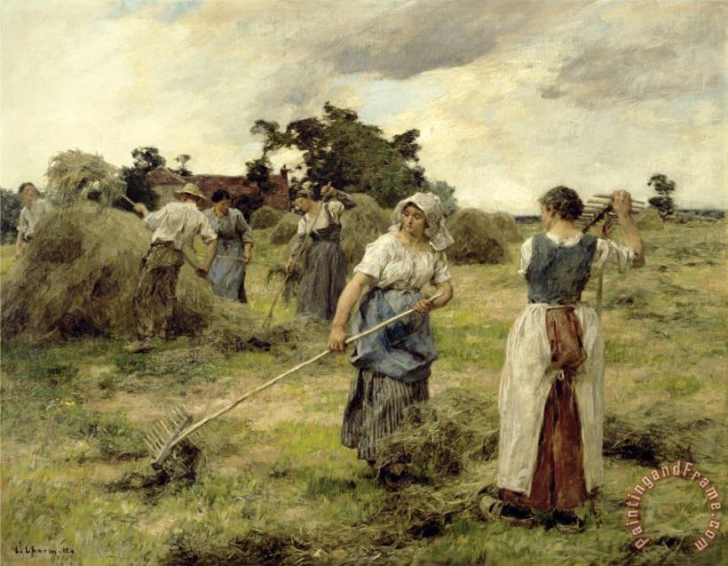 Leon Augustin Lhermitte The Harvest, Late 19th/early 20th Century Art Painting