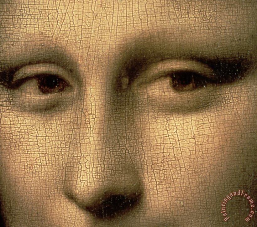 Leonardo da Vinci Mona Lisa Detail Art Painting