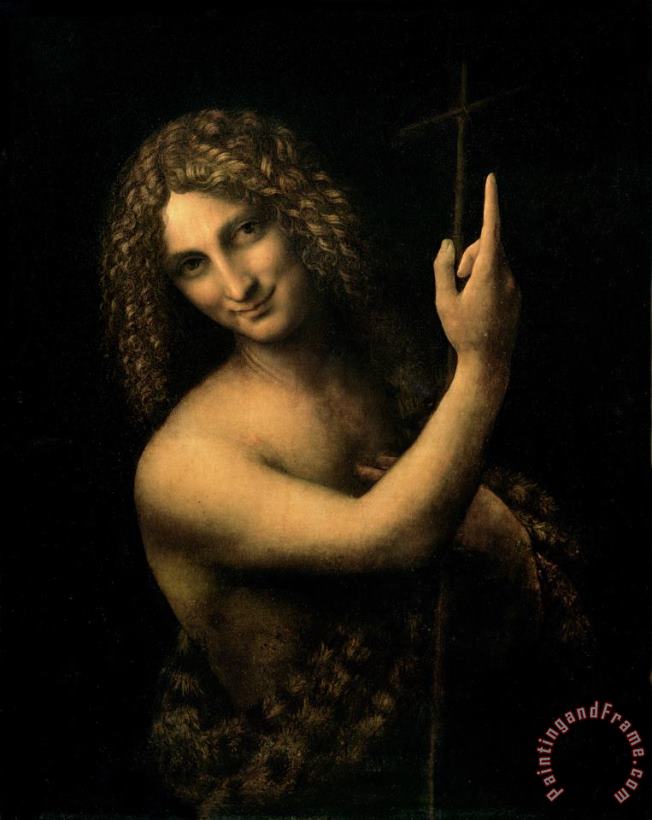 Saint John The Baptist painting - Leonardo da Vinci Saint John The Baptist Art Print