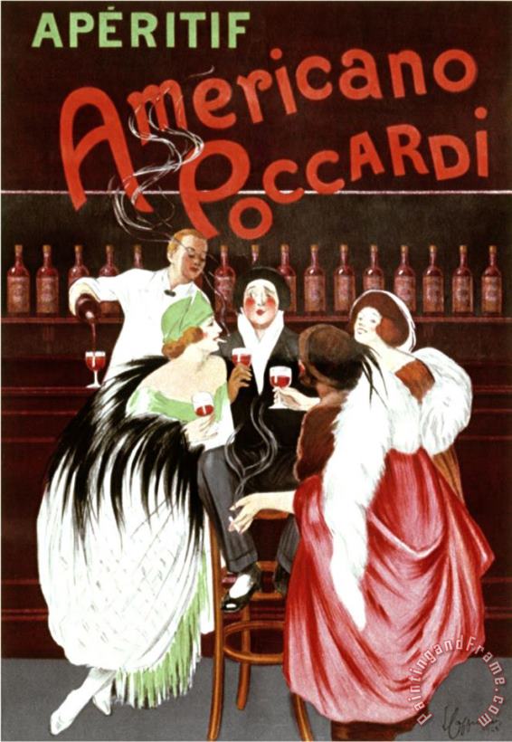Leonetto Cappiello Aperitif Americano Poccardi Art Print
