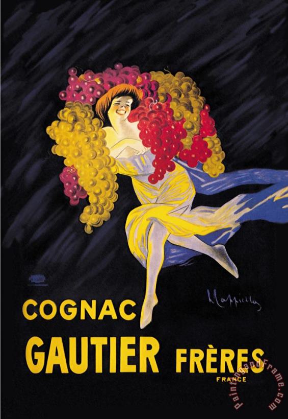 Cognac Gautier Freres painting - Leonetto Cappiello Cognac Gautier Freres Art Print